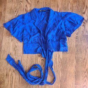 Zara blue top size S